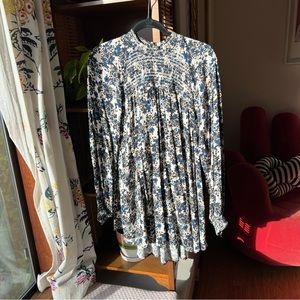 Free People Flowers in Her Hair Smock Detail Tunic Top, small